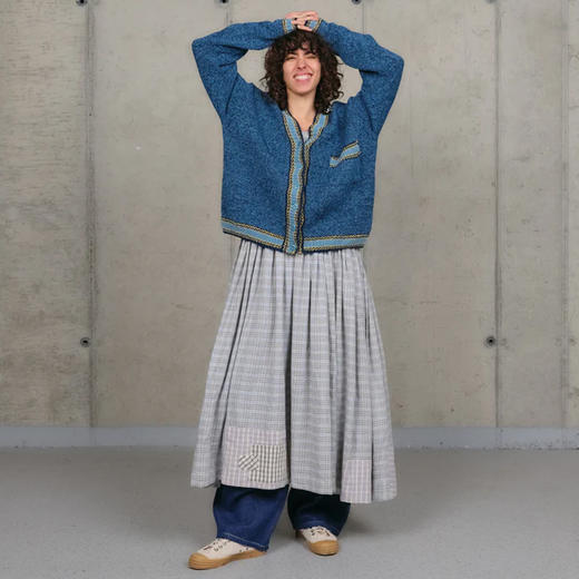 Story mfg BULB CARDIGAN KNIT 男女款天然染色有机棉针织开衫 商品图1