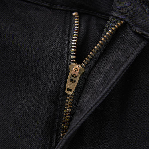 「高货wl」全新升级【铂金会员257/天猫339/差价82】(43605)洛诗琳极简随性字母刺绣牛仔裤2025秋季气质高腰直筒裤女 商品图3