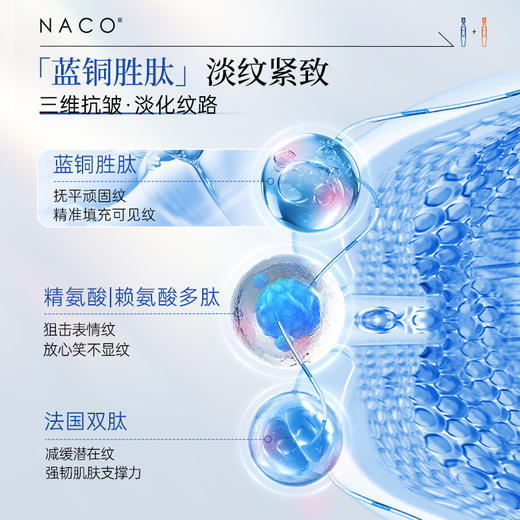 【老客专属福利】淡纹焕亮CP组合#NACO虾青素双抗弹润次抛精华液1.2ml*30支+NACO蓝铜胜肽淡纹紧致次抛精华液1.2ml*30支（升级版） 商品图4