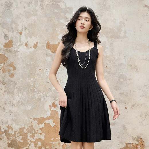 奢姿大码女装2025秋季减龄蝴蝶结针织两件套胖妹妹波浪时尚套装9853990652 商品图1