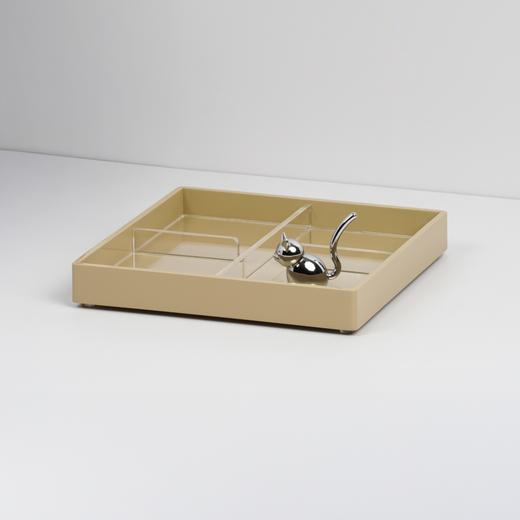 派斯漆器四格托盘 RESONG日诵家居 四格方形亚克力收纳盘 商品图7