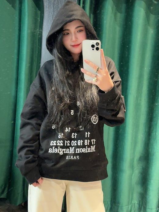 马家印花图案舒适长袖卫衣 商品图9