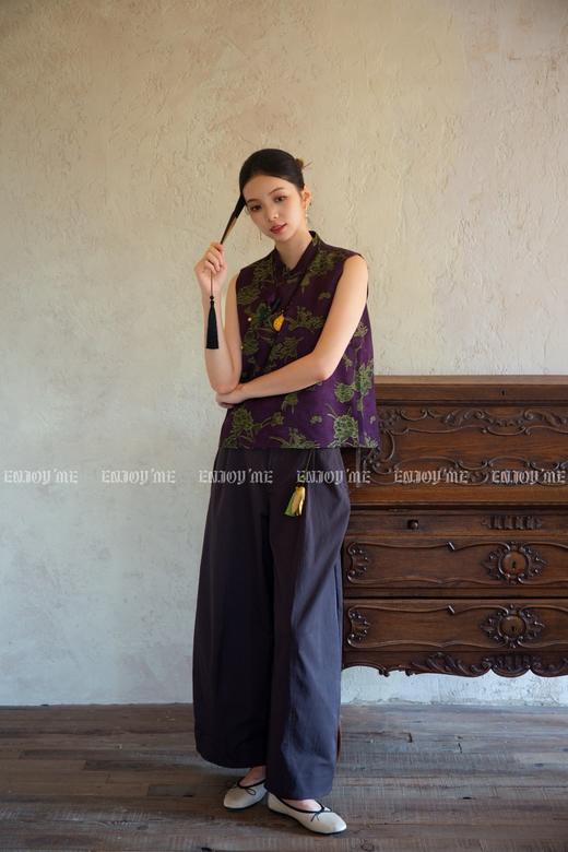 【门店同款】ENJOY秋季卷边弯刀阔腿裤 166294521 商品图2