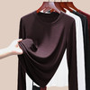 「自j」全新升级【铂金会员109/天猫149/差价40】(55407)洛诗琳新款莱赛尔天丝打底衫2025秋季修身正肩长袖T恤上衣 商品缩略图2