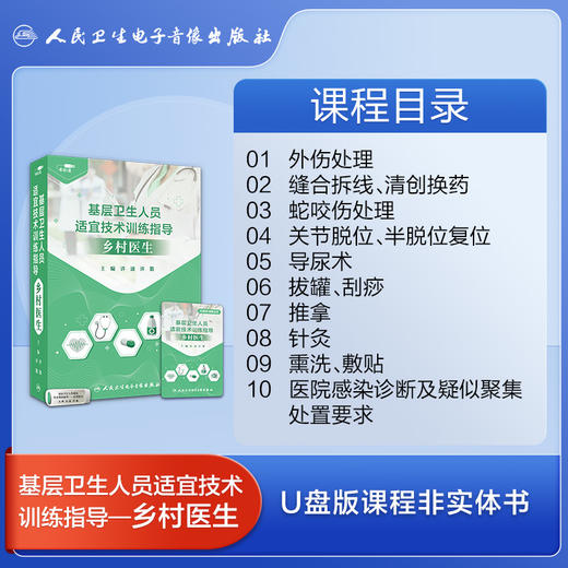 基层卫生人员适宜技术训练指导——乡村医生【优盘】 商品图3