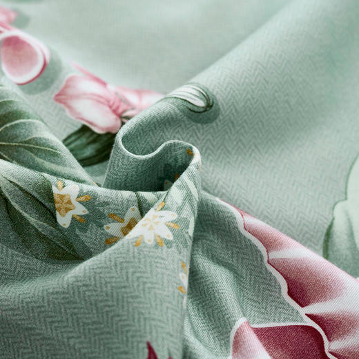 【6楼】富安娜温暖床单四件/百合凝香，牌牌价3860~4160元，活动价888元大小同价，再赠送零压对枕1对 商品图2