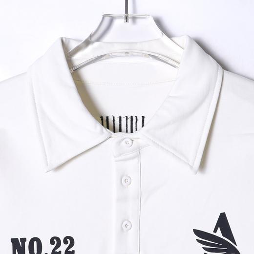 D929SDSA男士秋冬新款痞帅男装美式简约撞色印花字母翻领长袖T恤百搭 商品图2