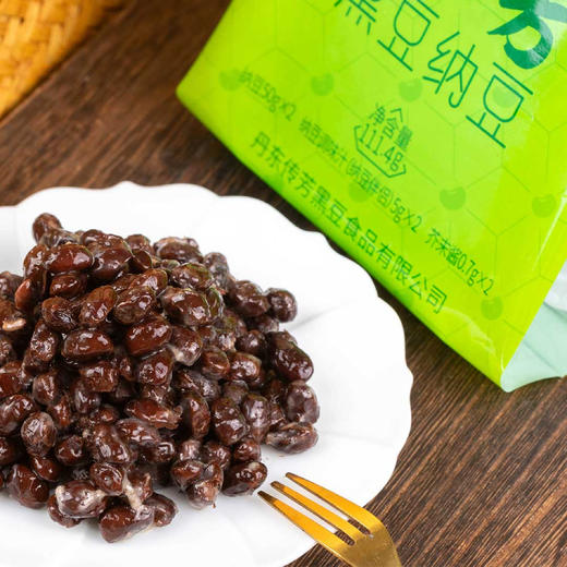 李传芳 黑豆纳豆 植物蛋白 50g/盒 【自带调味汁、芥末酱】 商品图0