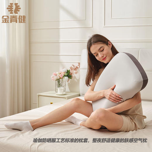 颈椎问题严重推荐【知脊枕】 分牵引&睡眠区域。专为低头族、失眠党设计！E型智能设计：胸椎舌设计，仰卧时撑住胸椎；头窝设计，侧卧不压脸耳；机翼耳道设计，翻身无感，整夜保持颈椎自然放松有支撑 商品图1