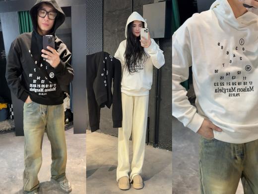 马家印花图案舒适长袖卫衣 商品图1