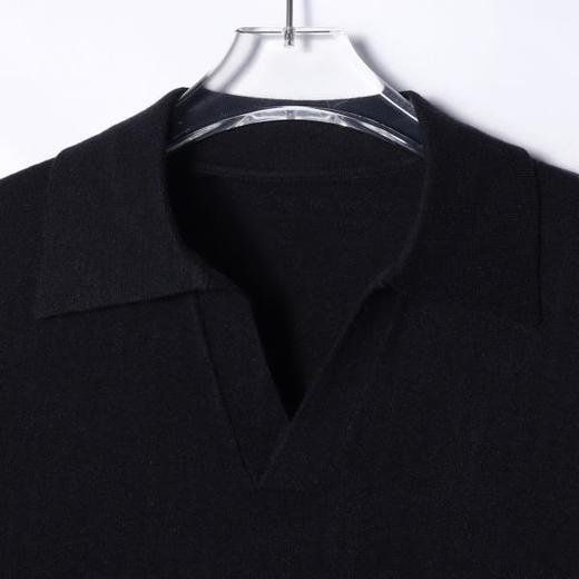 M3322SDSA男士秋冬新款痞帅男装潮牌纯色海鸥领针织衫百搭时尚套头毛衣 商品图1