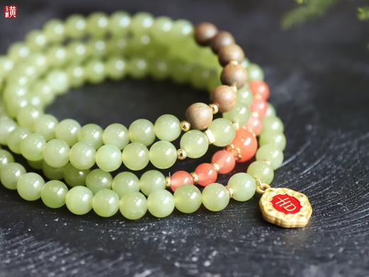 和田玉黄玉珠串 珠径：6mm 商品图1