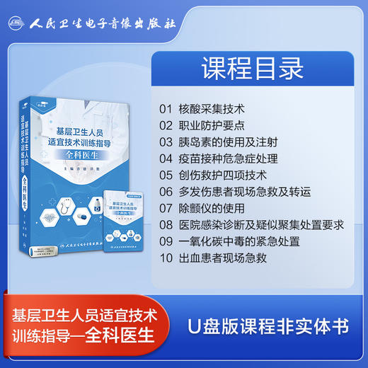 基层卫生人员适宜技术训练指导——全科医生【优盘】 商品图3