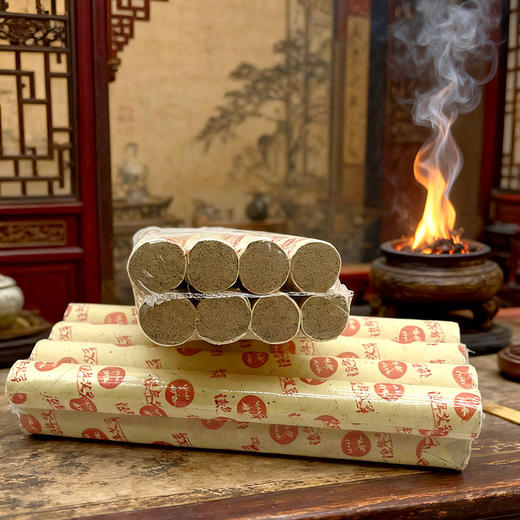 8支装温元灸条   2.0*20cm 三年南阳野生艾手持烟小灰白高质量艾条 商品图1