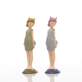 【白夜童话系列】--等风来--艺术家贾晓鸥雕塑作品