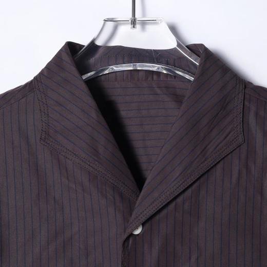 OAS931SDSA男士秋冬新款痞帅男装复古撞色竖纹长袖衬衫百搭商务时尚衬衣 商品图1