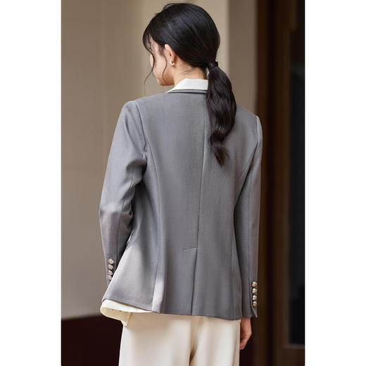 剩S/M/L/XL 芳外上衣流行外套新款休闲时尚撞色小众设计炸街西装女1871 商品图3