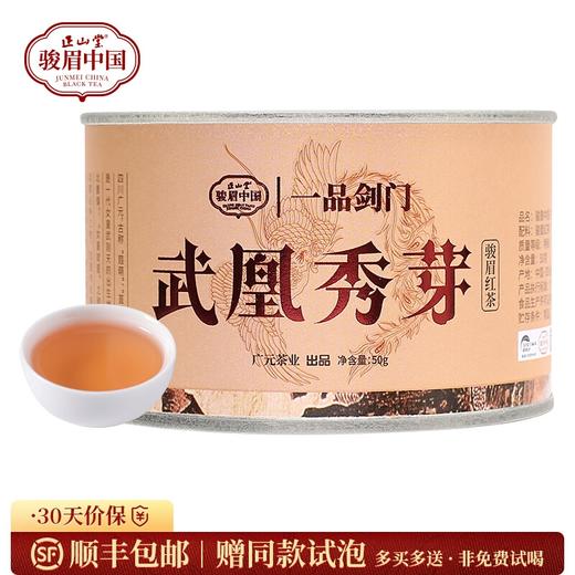 正山堂骏眉中国 四川广元红武凰秀芽 红茶茶叶特级花香型罐装50g/100g 商品图0