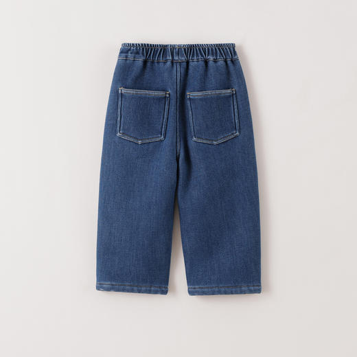 马克珍妮女童保暖奥利绒牛仔香蕉裤2025年秋冬新款551515 商品图2