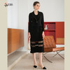 司歌假两件长袖拼针织弹力连衣裙长袖秋冬A901237X 商品缩略图3