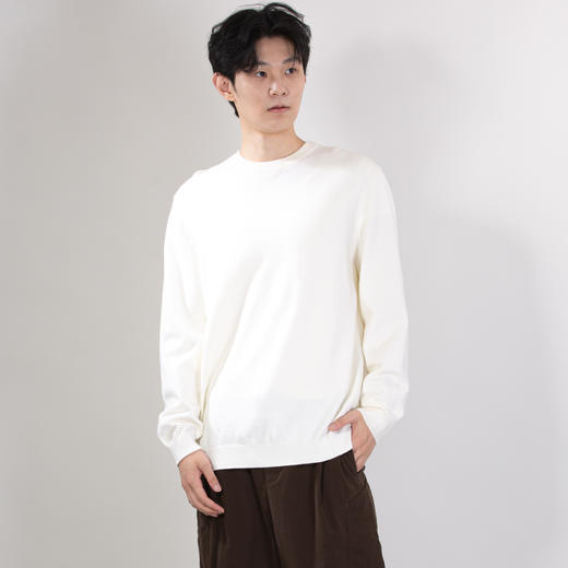 DRONKOO 2025 圆领净版含天丝莱赛尔中厚秋冬款打底毛衣 商品图1