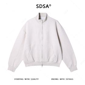 SDSA男士秋冬新款痞帅男装韩版纯色拉链立领卫衣宽松百搭开衫外套