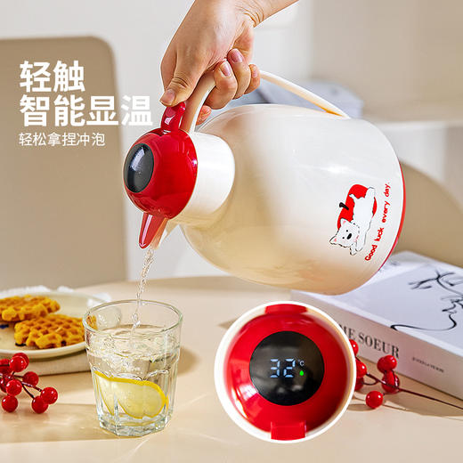 摩登主妇保温壶大容量2025新款家用玻璃内胆开水瓶暖壶宿舍热水壶 商品图3