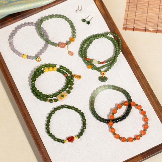 【买二送首饰盲盒一个 款式随机发 每个ID限送一个】MS Lemuguet（铃兰珠宝）和田玉翡翠系列首饰 优雅气质东方美 带礼盒证书 商品图5