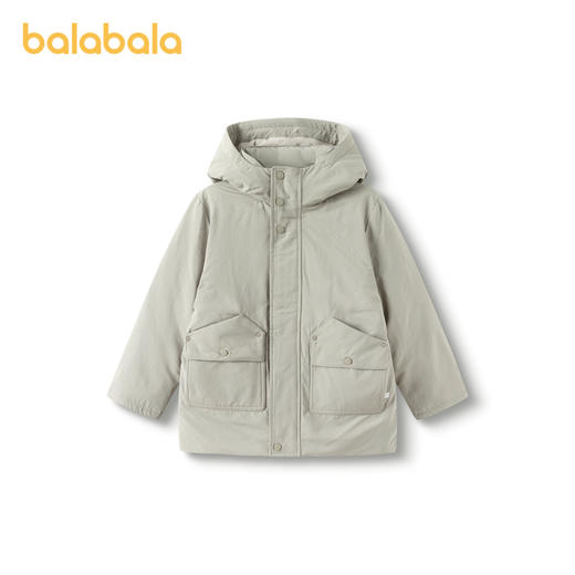 【premium】巴拉巴拉高端线冬季白鹅绒服温暖羽绒服连帽外套男童 商品图4
