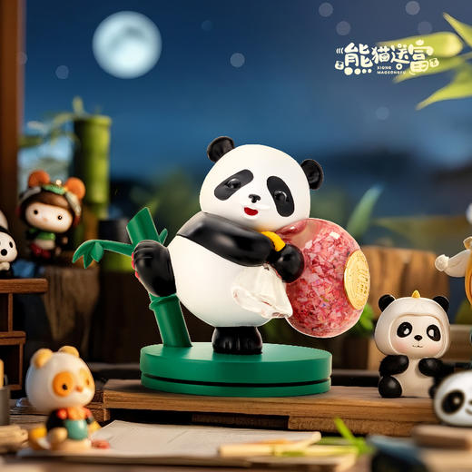 【南昌印钞】熊猫送福碎钞摆件 商品图3