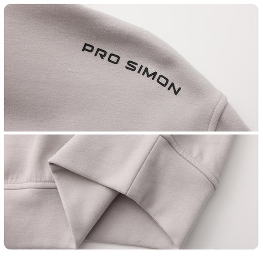 BOW-119A(PROSIMON高尔夫秋季男款蓬松舒适简约风半拉链款套头衫) 商品图4