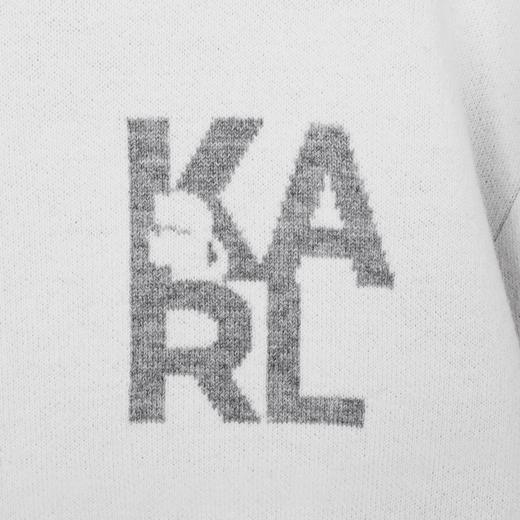 【KARL LAGERFELD】连帽提花套头针织卫衣 商品图3
