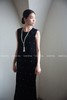 【门店同款】ENJOY秋季轻礼服荷叶边珍珠背心裙 165499639 商品缩略图1