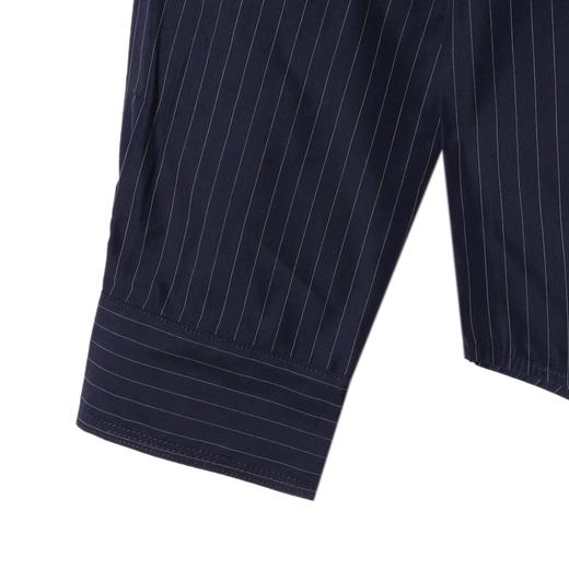 OAS931SDSA男士秋冬新款痞帅男装复古撞色竖纹长袖衬衫百搭商务时尚衬衣 商品图4