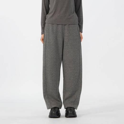 基本款条纹弯刀裤-纪念日百货门店同款166543460 商品图0