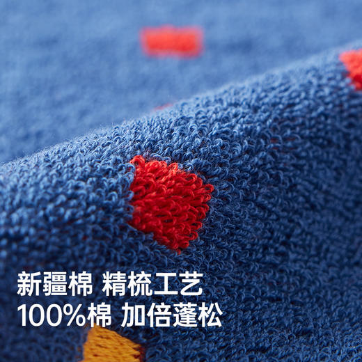 洁丽雅像素系列毛巾柔软吸水亲肤洗脸毛巾洗澡成人浴室不掉色 商品图1