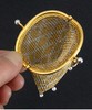 独角鹿西洋古董 20世纪初欧洲出品18k黄金及铂金装饰珍珠网状编织古董零钱包 商品缩略图3