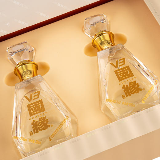 国缘V3 浓香型白酒 40.9度 500ml*2瓶 礼盒装 商品图5