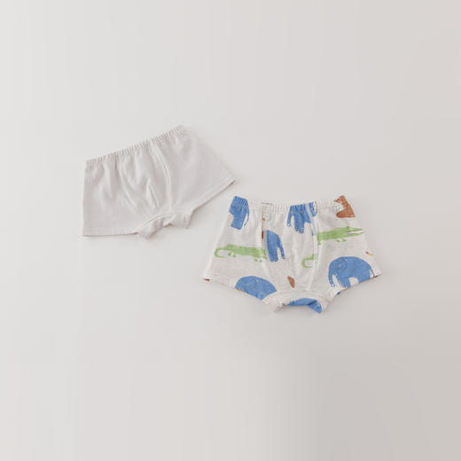 【2条装】马克珍妮男童趣味涂鸦四季穿纯棉内裤2025年新款551871 商品图1