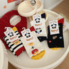 4双装！超可爱薯条汉堡+刺绣狗中筒袜女袜  200N高密度一体机织造  袜头无骨缝合不硌脚 商品缩略图3