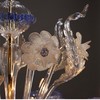 独角鹿西洋古董 20世纪意大利出品穆拉诺玻璃点金工艺修饰花叶主题烛台式枝形吊灯及壁灯三件套 商品缩略图3