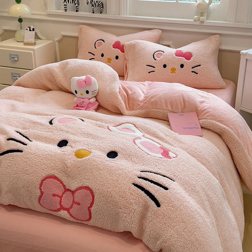 自然醒大版羊羔绒毛巾绣四件套QJ 商品图10