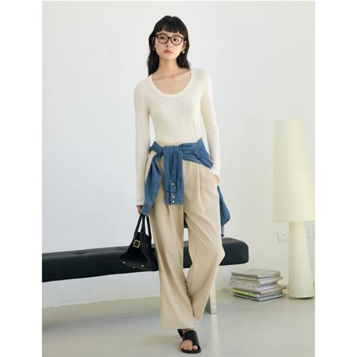 老米优品🎈3-5天！小立领/大圆领《品质款秋冬肌底衣 🍂醋酸天丝羊毛  面膜打底tee》软糯又温暖 ， 质感nice~ 礼袋包装 加赠羊毛专用天然樟木球 防虫防蛀防霉 商品图9