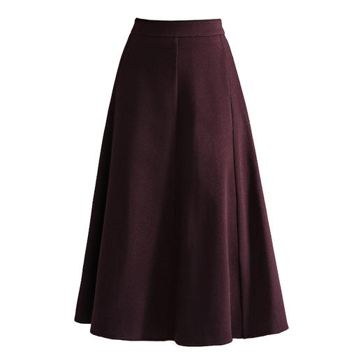 QYM 66912-Y高腰半身裙气质A字伞裙大摆裙 商品图4