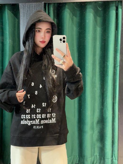 马家印花图案舒适长袖卫衣 商品图2