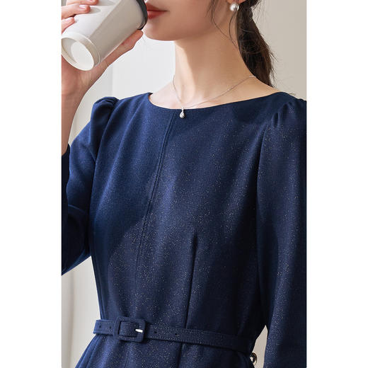 剩S/M/L 米思阳2026春季新品【法式茶歇裙】春季气质优雅开叉设计连衣裙女3931 商品图4