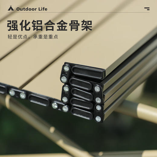 狼行者户外帐篷露营野餐3-4人大空间公园休闲遮阳全自动速开免搭建野外 米色桌椅中号五件套 商品图1