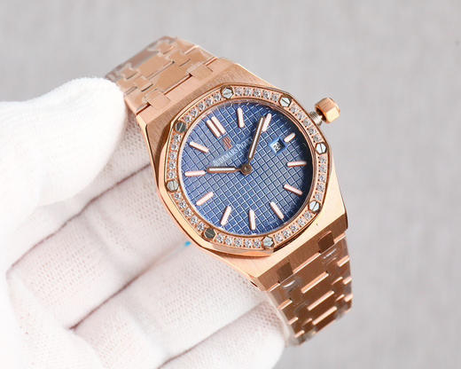 Noob official➕新女款AP 爱彼皇家橡树系列77350 77351型号机械腕表！直径34mm。搭载Calibre 5800自动上链机芯，采用该款式特别设计的玫瑰金自动摆陀（零故障）‼️‼️ 商品图9