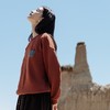 绽放563朵/长绒棉毛圈布花布贴口袋设计感百搭长袖套头卫衣女上衣 商品缩略图1