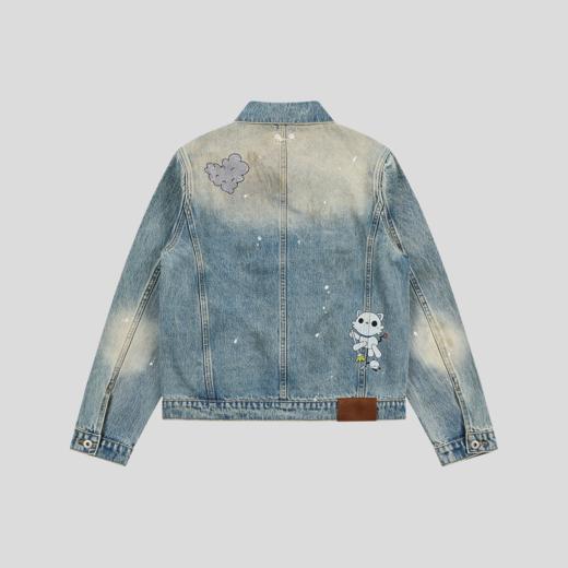 GOODBAI GOODEES 图案印花多口袋翻领牛仔外套 商品图2